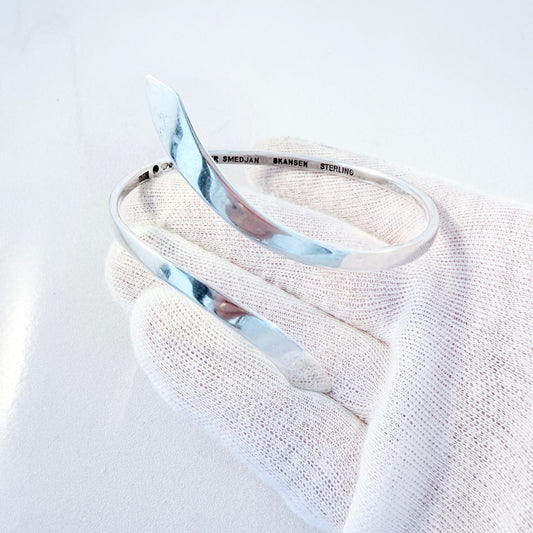 Owe Johansson, Sweden 1966. Vintage Sterling Silver Arm-band Bracelet.