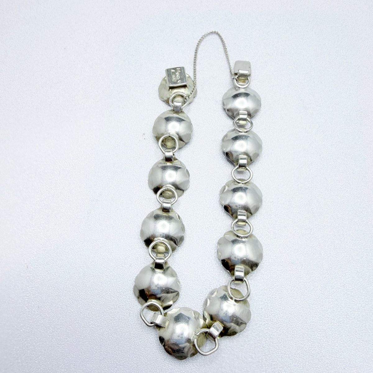 Alton, Sweden 1967. Vintage Sterling Silver Bergslagen-stone Bracelet.