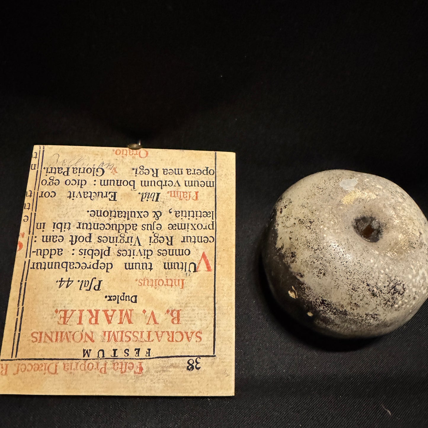 Early 1900s. Miniature Musician Painting.