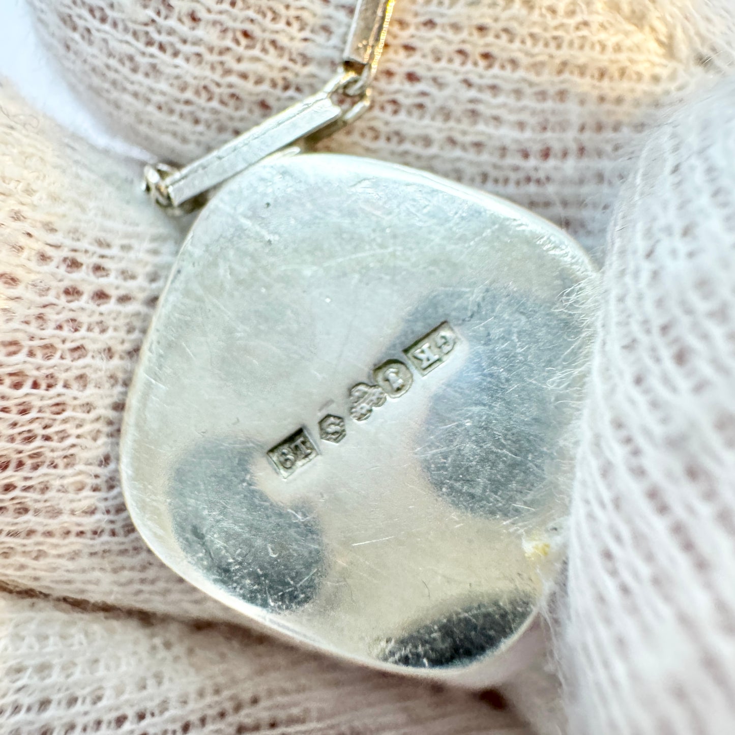 Kaplan, Sweden 1961. Vintage Sterling Silver Tiger's Eye Necklac.e