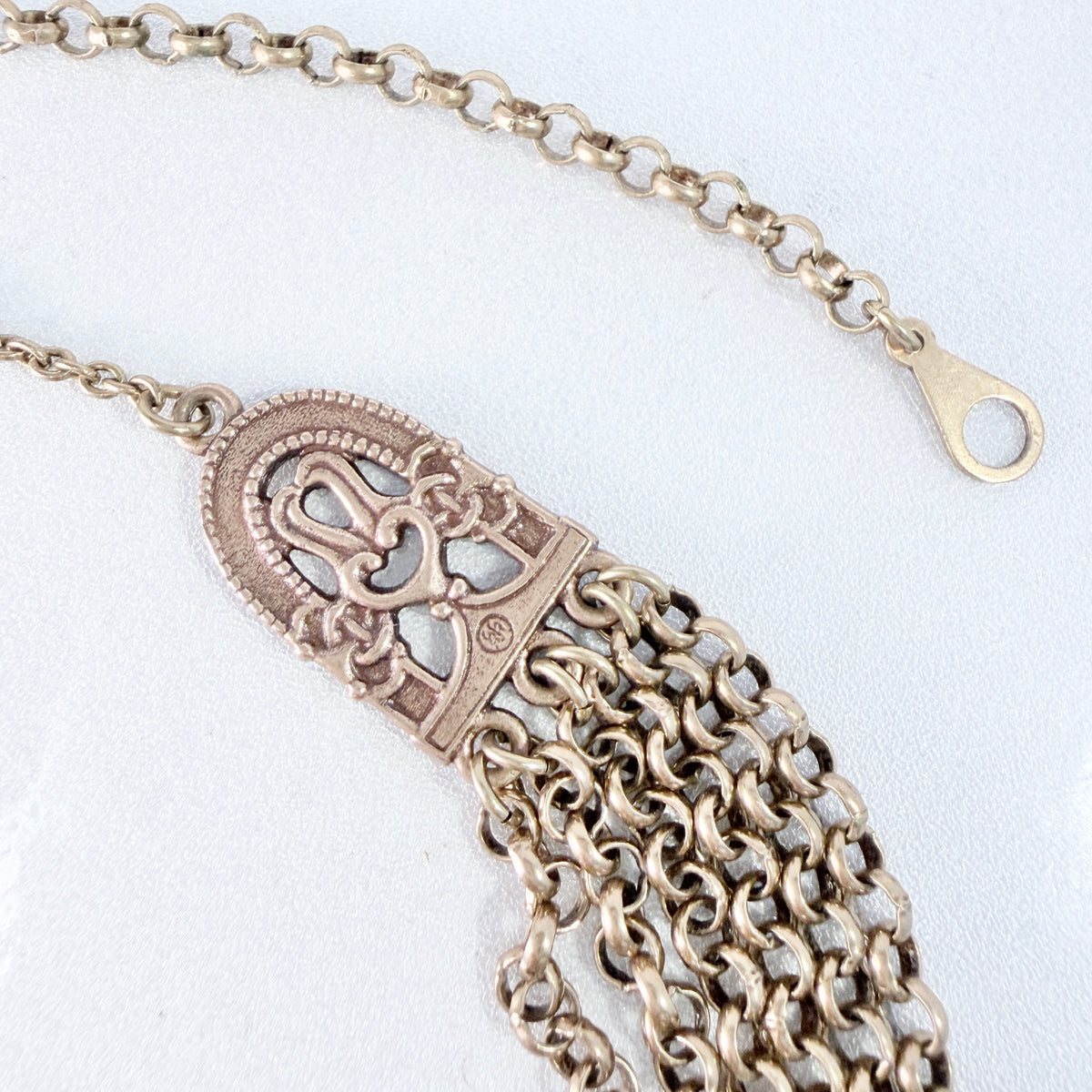 Kalevala Koru, Finland Vintage Bold Bronze Necklace. Design: Birds of Paradise