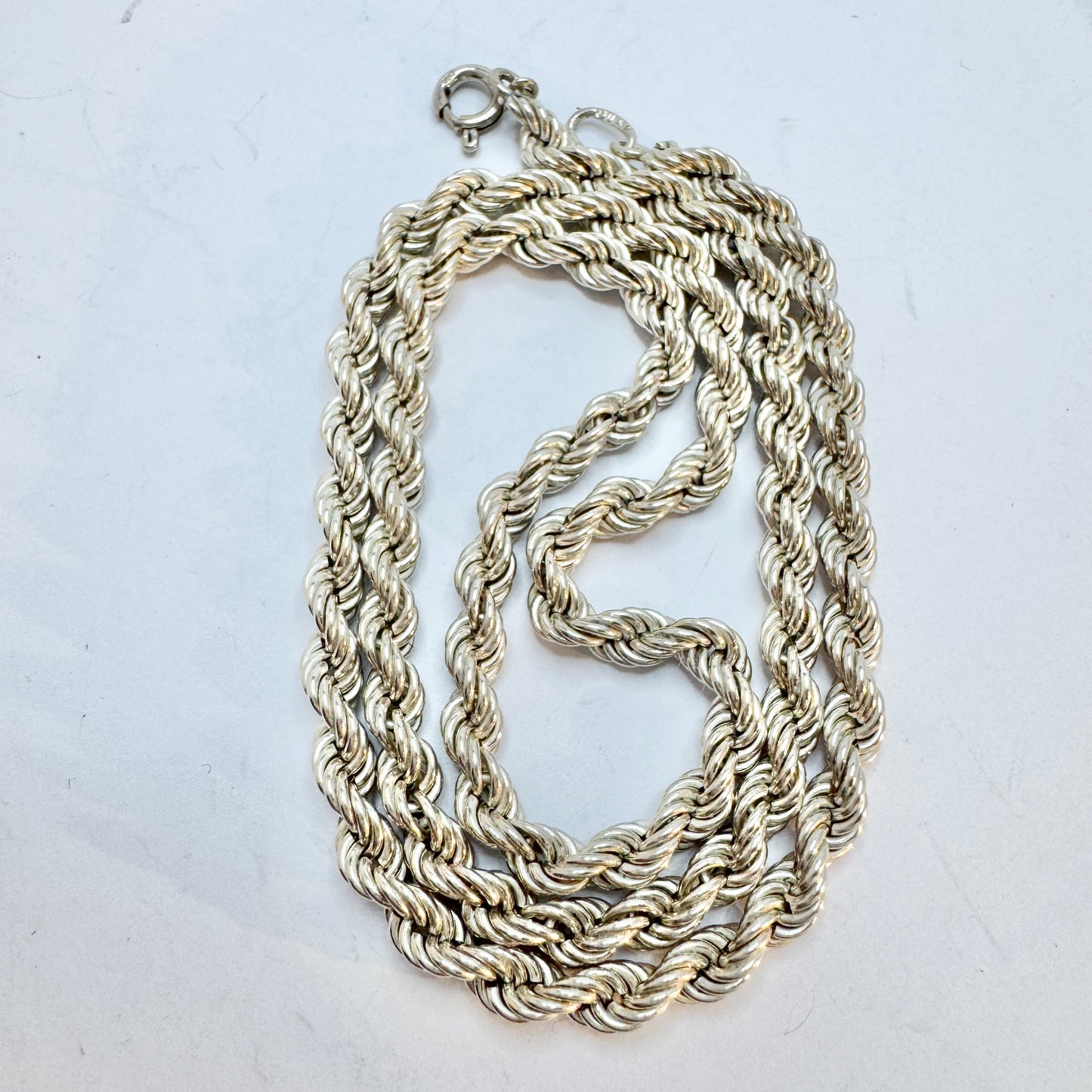 GUAB, Sweden. Vintage Solid Silver Chain Necklace.