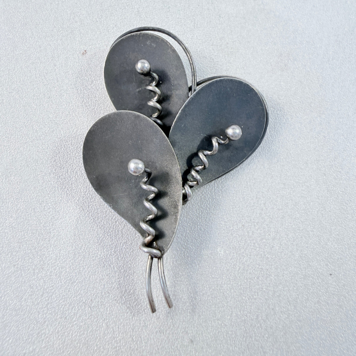 K&L-Kordes Lichtenfels, Germany ca 1960. Vintage Solid Silver Brooch.