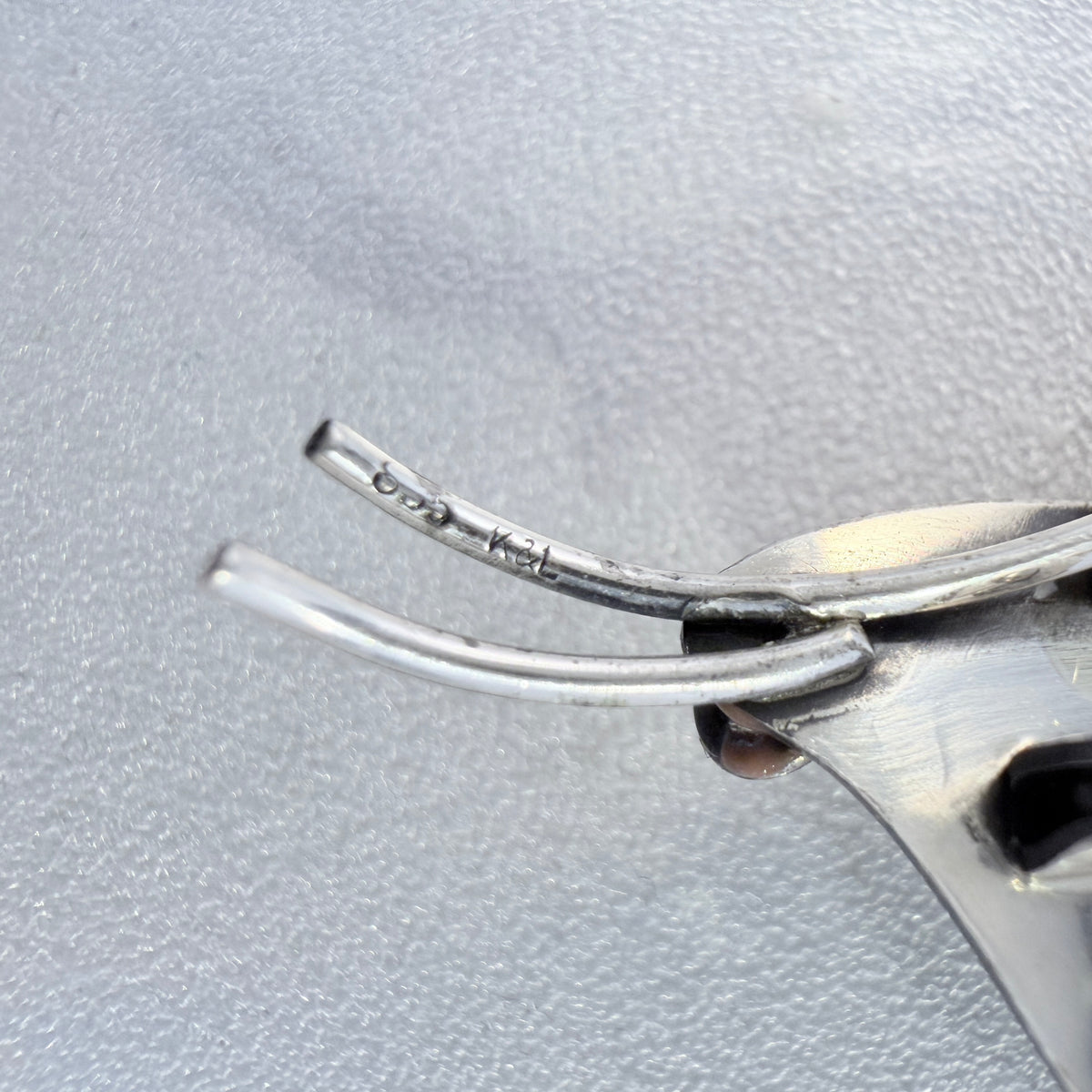 K&L-Kordes Lichtenfels, Germany ca 1960. Vintage Solid Silver Brooch.