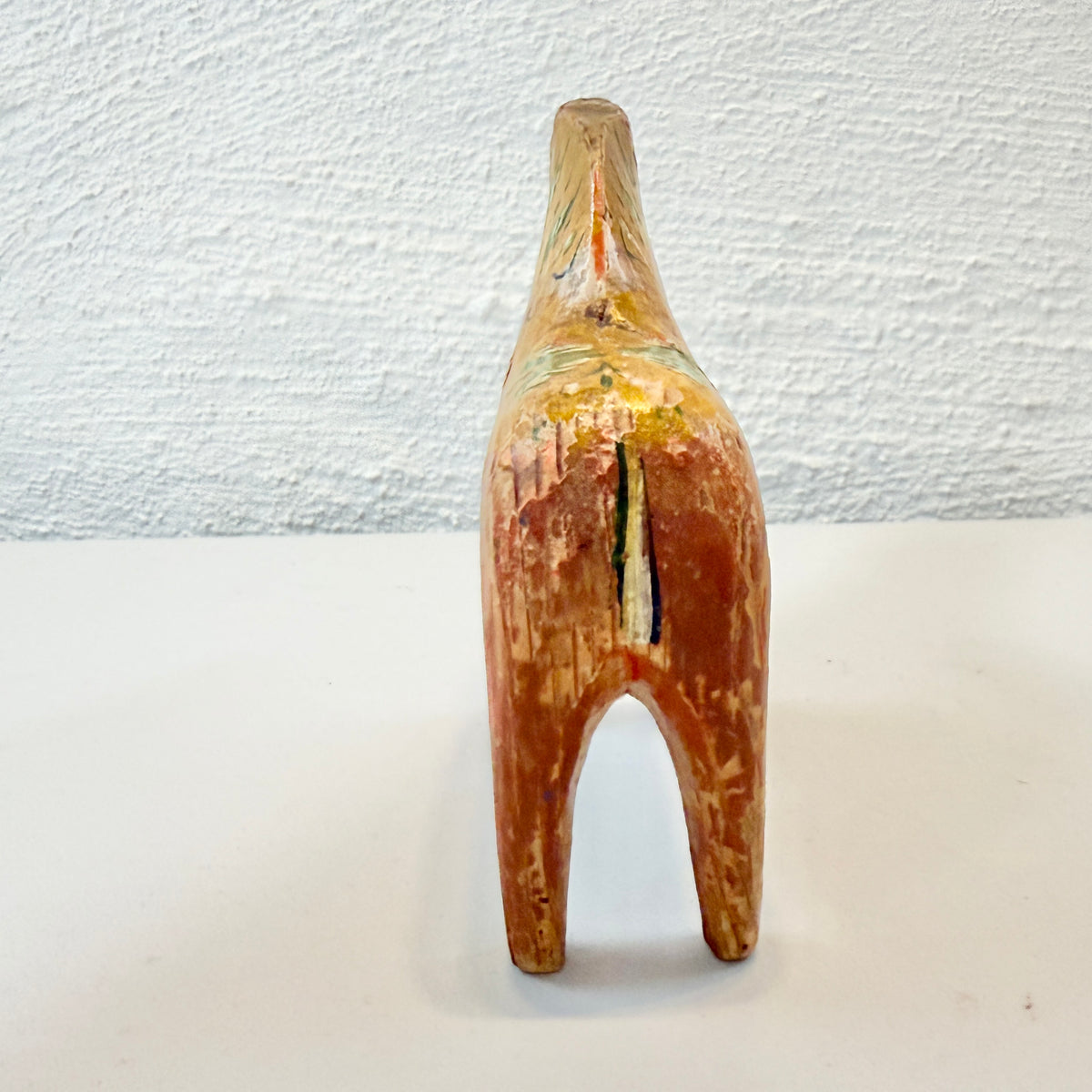 Antique / Vintage Hand-Carved Dala Horse. Swedish Folk Art
