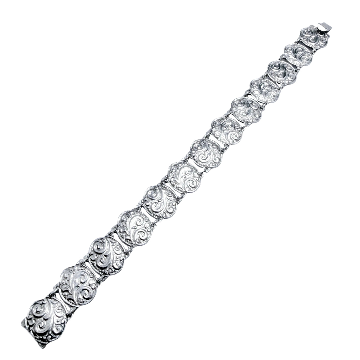 Johannes Bronee, Denmark c 1950s. Vintage Solid SIlver Bracelet.