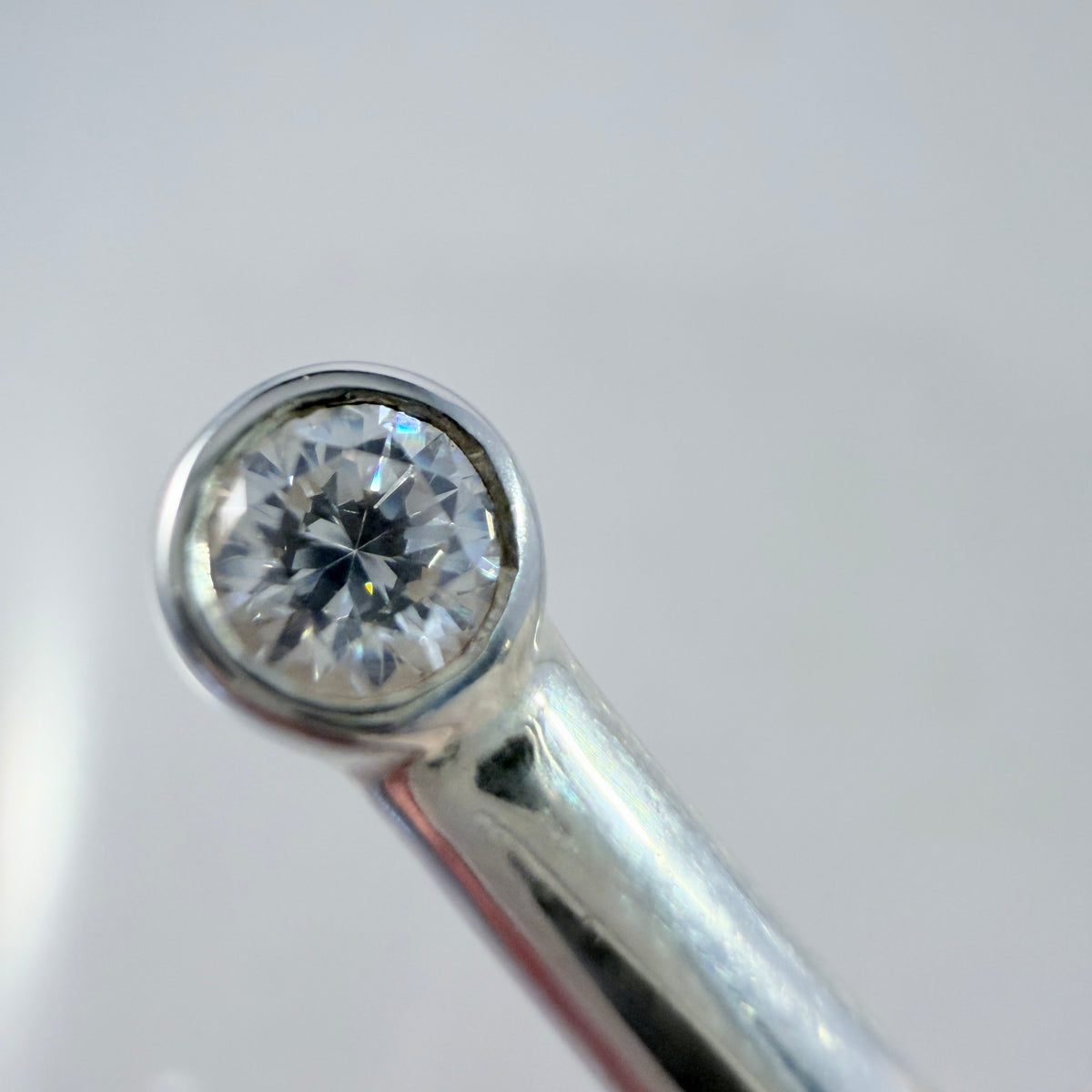 Vintage Sterling Silver Cubic Zirconia 80mm Brooch.