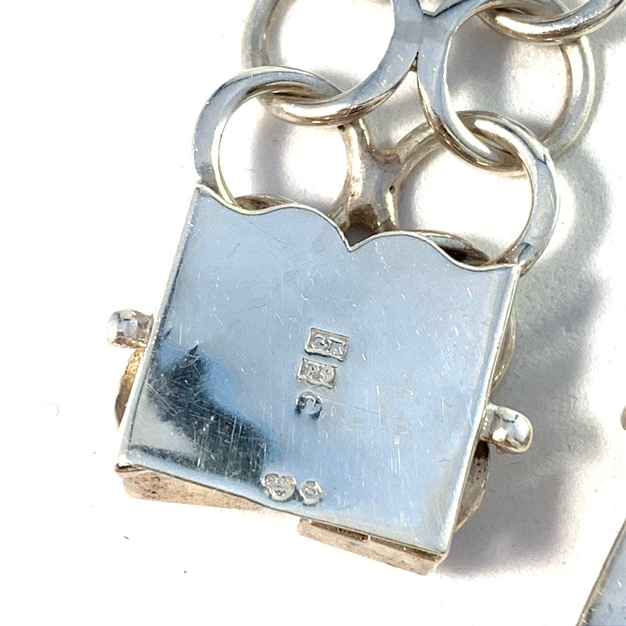 Kaplan, Sweden 1965 Vintage Sterling Silver Unisex Bracelet.
