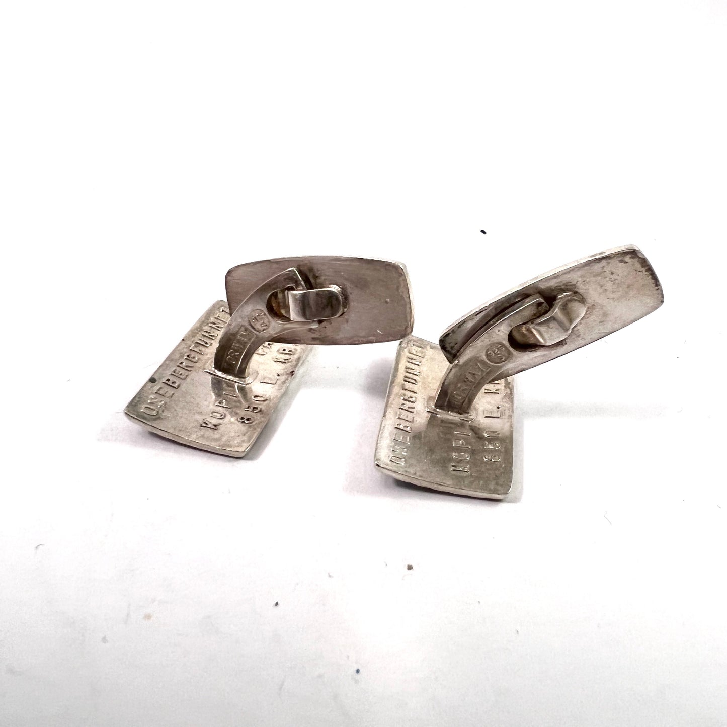 David Andersen, Norway 1960s. Saga Series Viking Copy Cufflinks in Sterling Silver