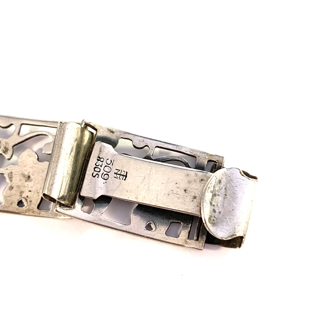 Thor Selzer Madsen, Denmark. Vintage 1960s Solid Silver Link Bracelet. Design no 309