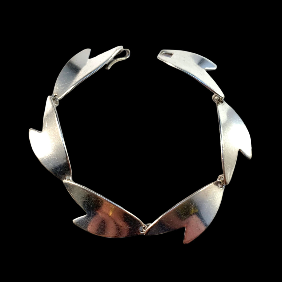 Arne Johansen, Denmark 1960s Vintage Sterling Silver Bracelet.