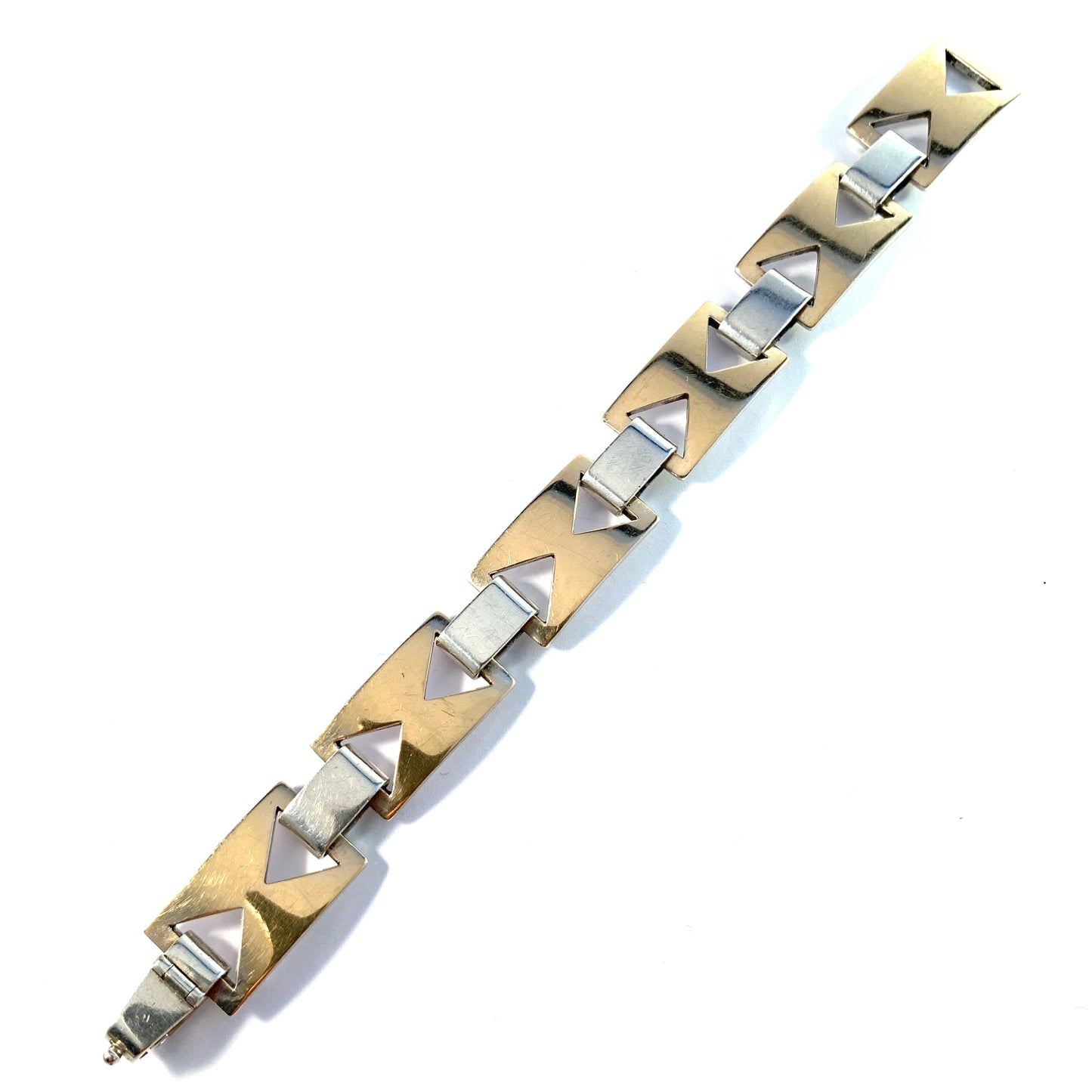 Sigurd Persson, Sweden year 1980. Vintage Sterling Silver Link Bracelet.