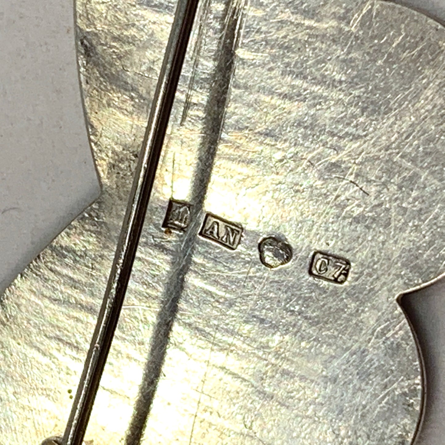 A Nilsson, father of Wiwen Nilsson, Sweden year 1905 Antique Art Nouveau Butterfly Brooch.