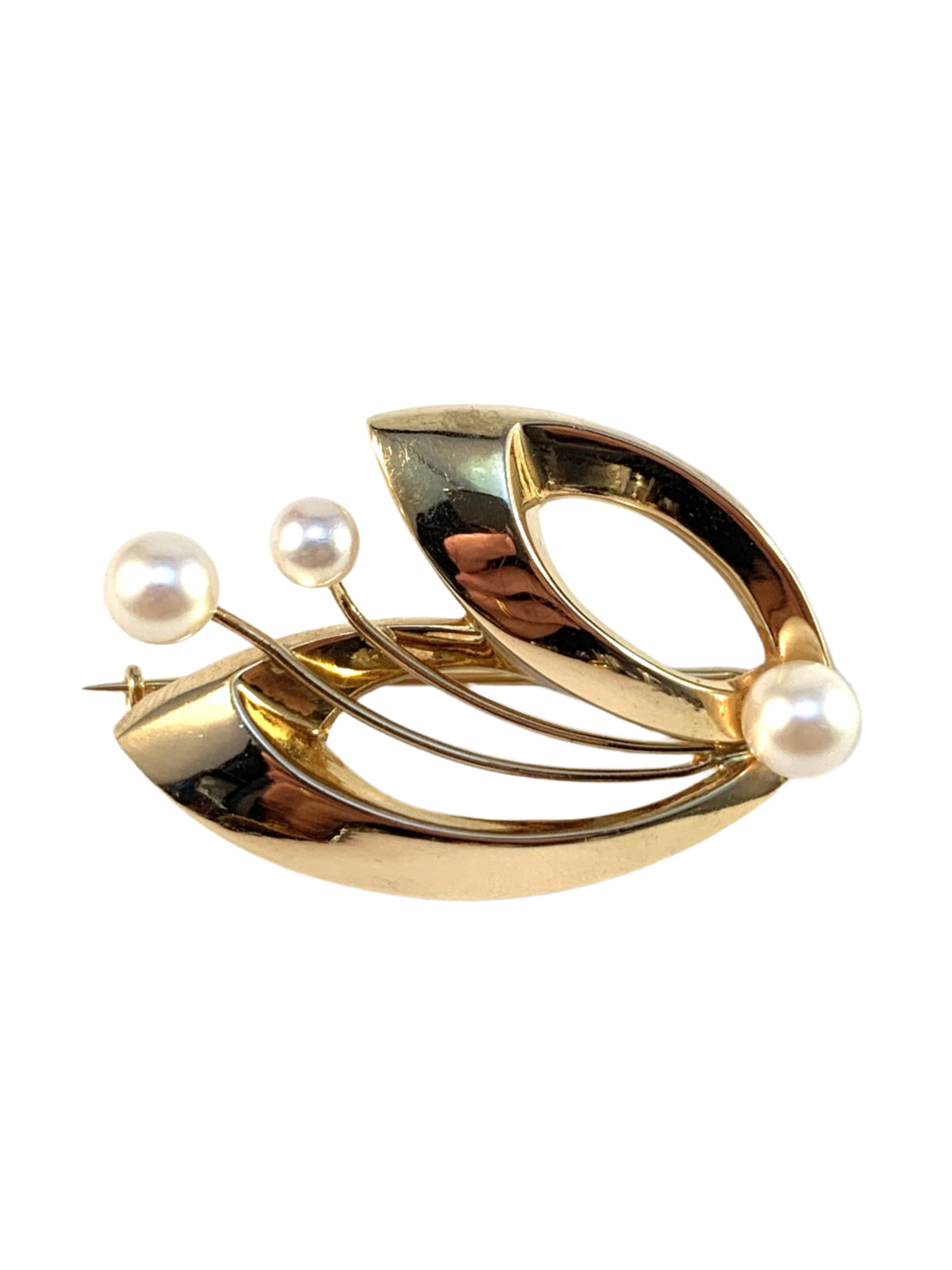 Scandinavian vintage gold jewellery