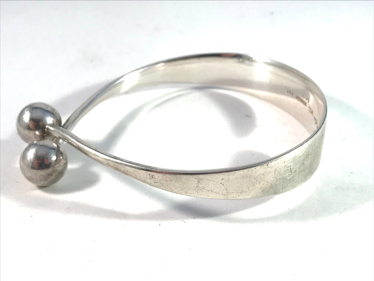 Bent Gabrielsen for Hans Hansen, Denmark 1960s Sterling Bracelet. Design 242