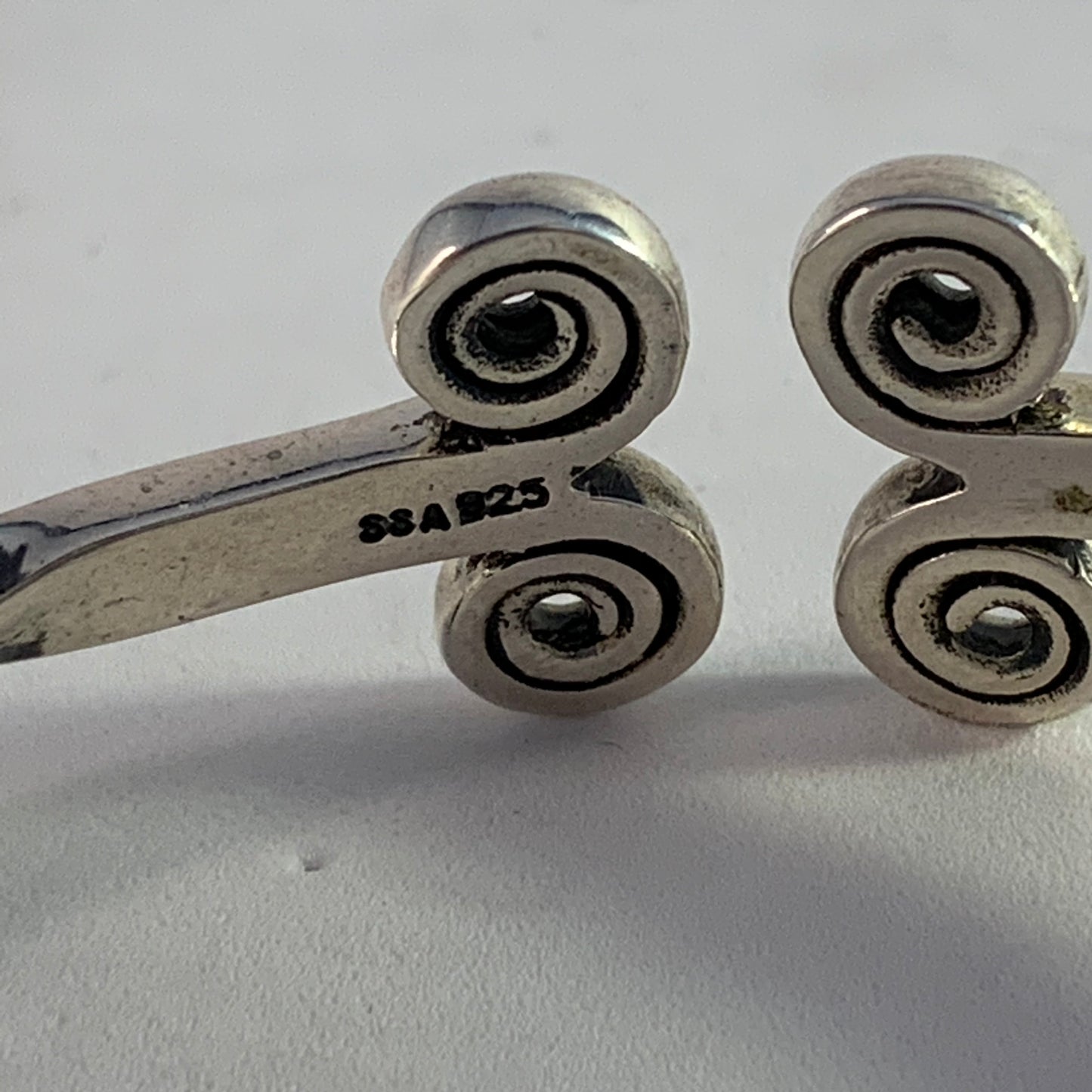 Stockholm Arbetsvårdsbyrå, Sweden 1966-78 Sterling Silver Viking Copy Bangle Bracelet.