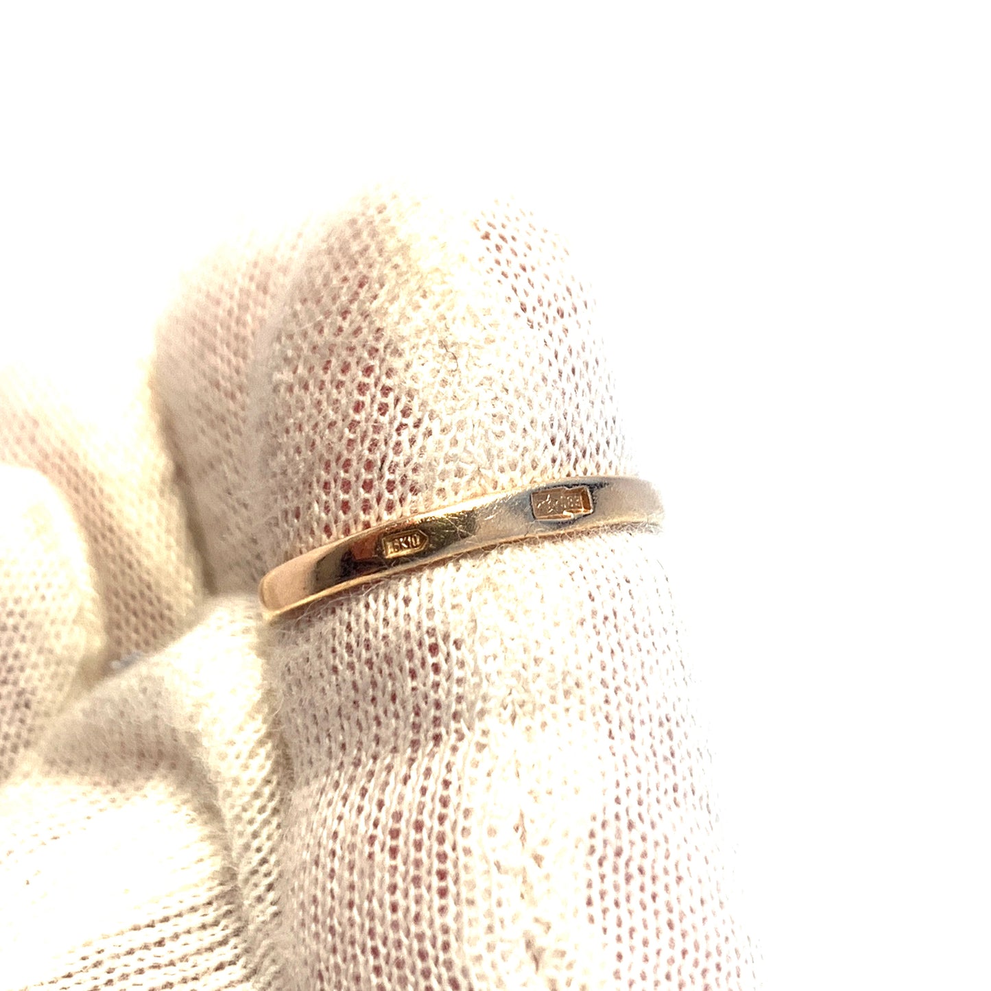 Russia, Soviet Era 1950-60s Mid Century 14k Gold Ring.