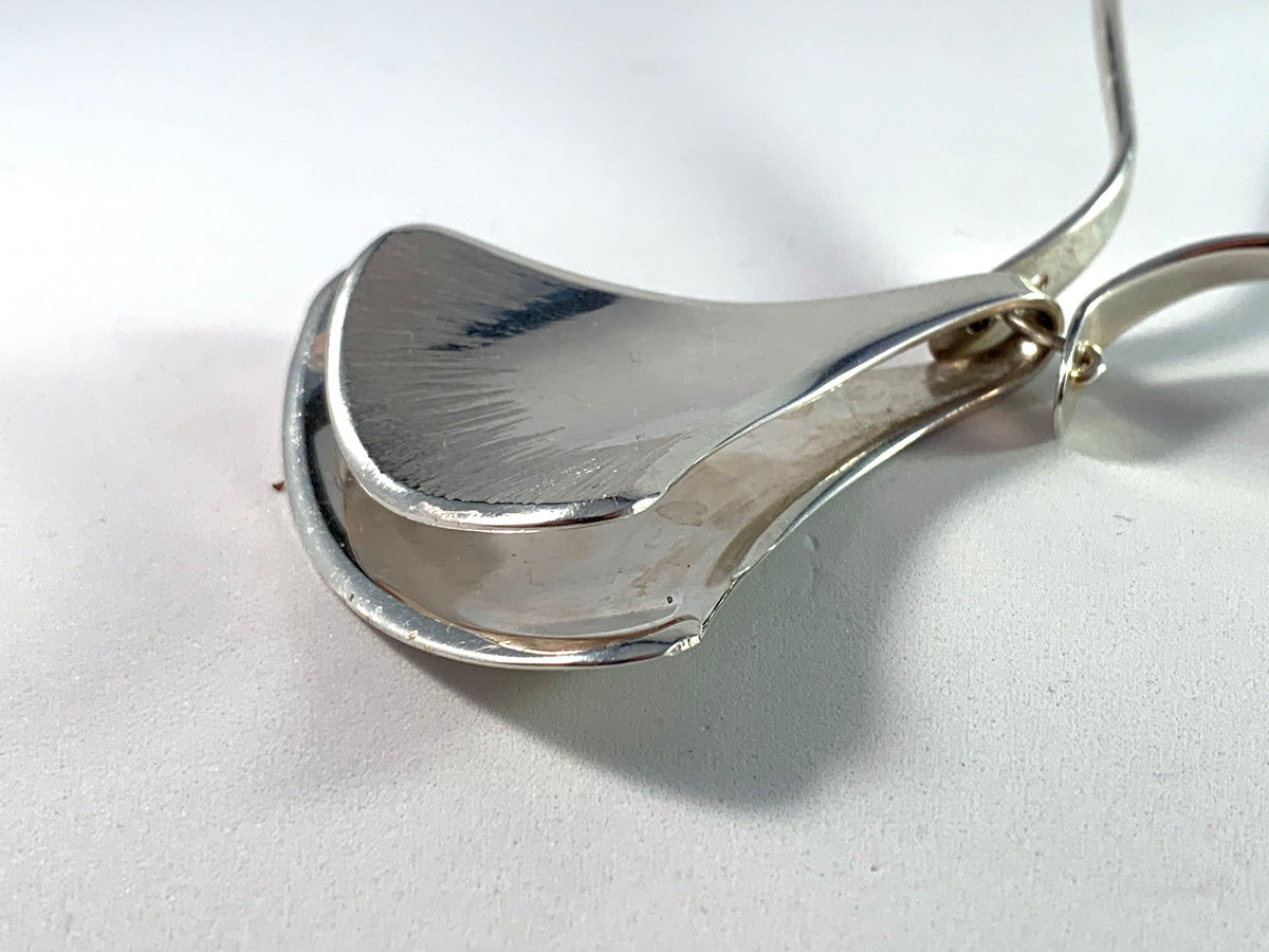 KE Palmberg for Alton, Sweden 1974. Massive Sterling Silver Collar Pendant Necklace.
