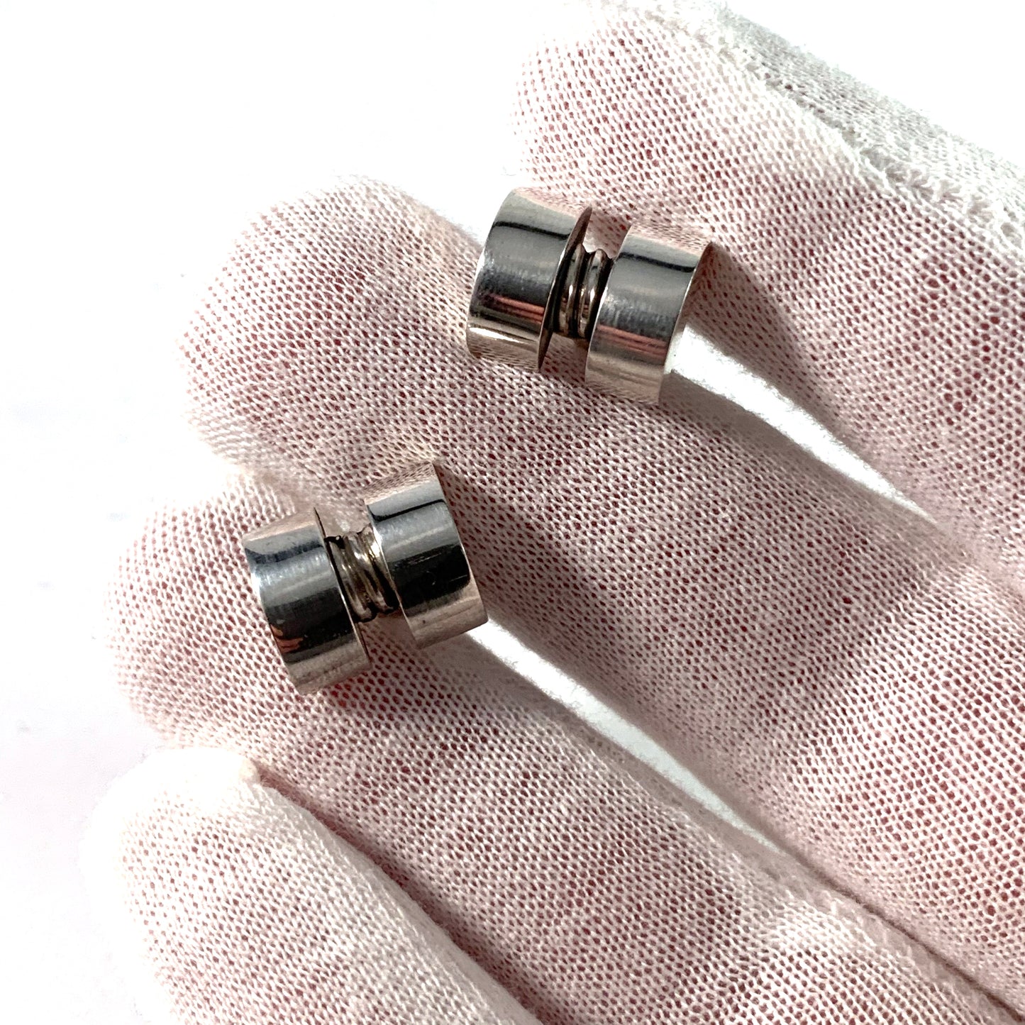 ジョージ ジェンセン、コペンハーゲン スターリング シルバー デザイン no 67 by Sigvard Bernadotte ヴィンテージ カフリンクス