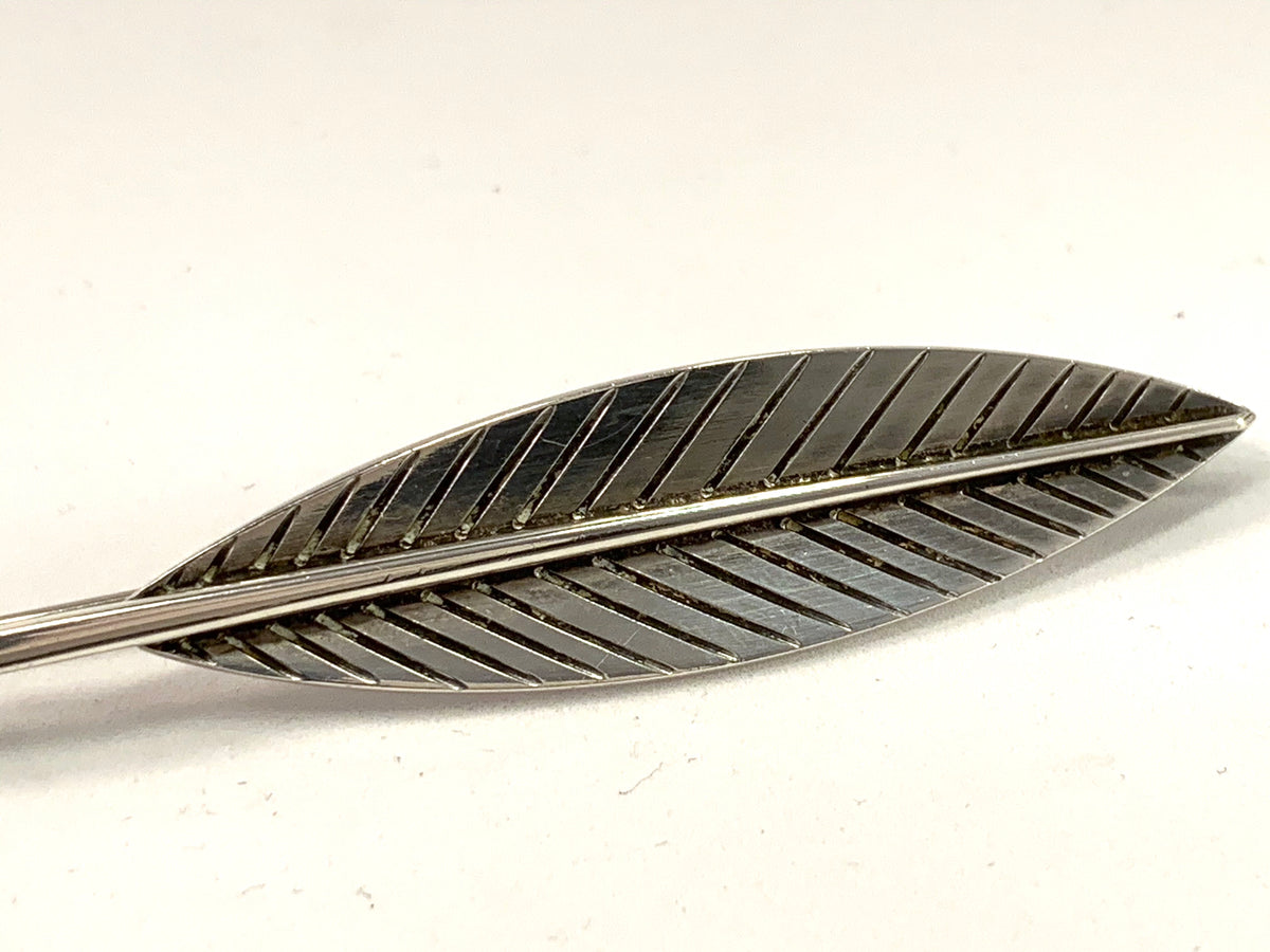 Hans Hansen, Denmark Mid Century Sterling Silver Brooch. Design 134.