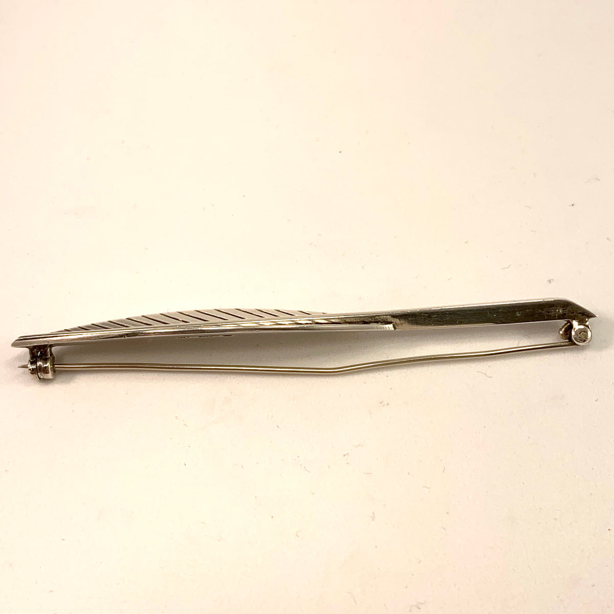 Hans Hansen, Denmark Mid Century Sterling Silver Brooch. Design 134.