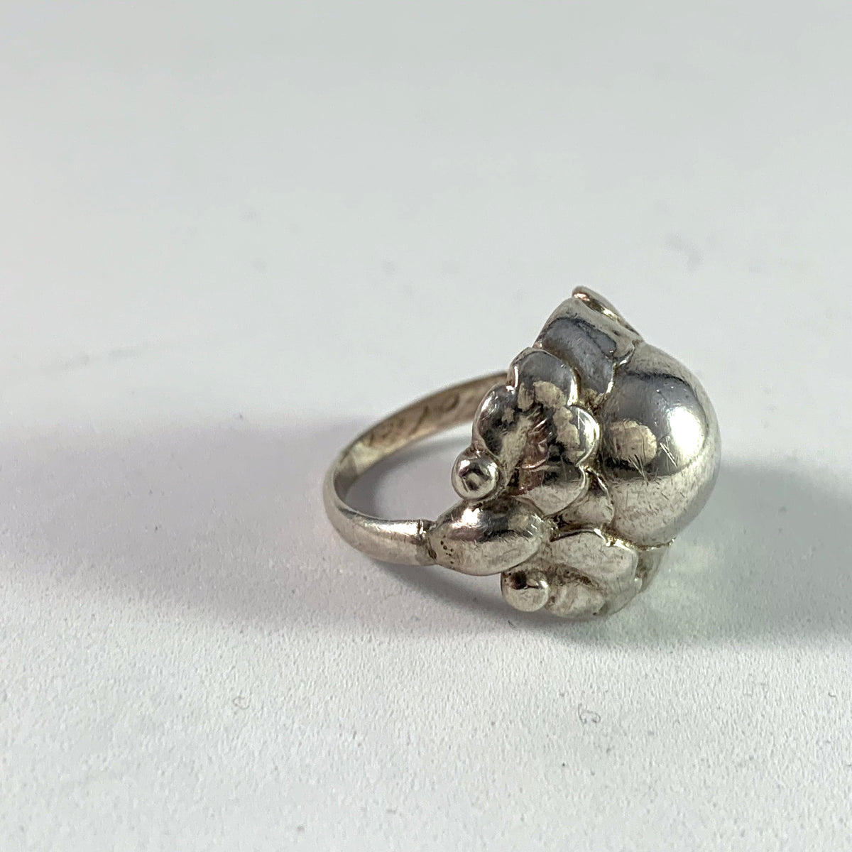 Georg Jensen & Wendel 1945-51, Copenhagen Sterling Silver Ring. Design 11A