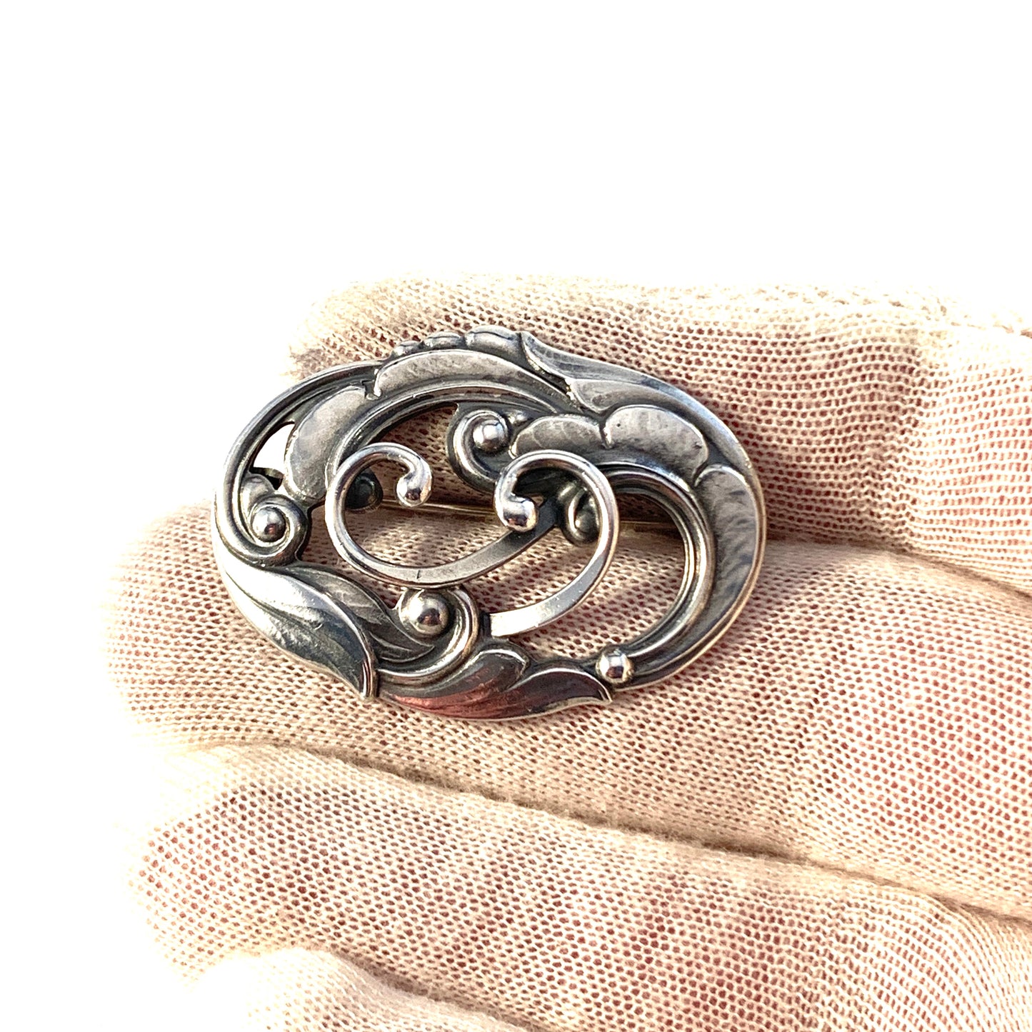 Eiler & Marløe, Denmark early 1900s Solid 830 Silver Brooch. Design 209.