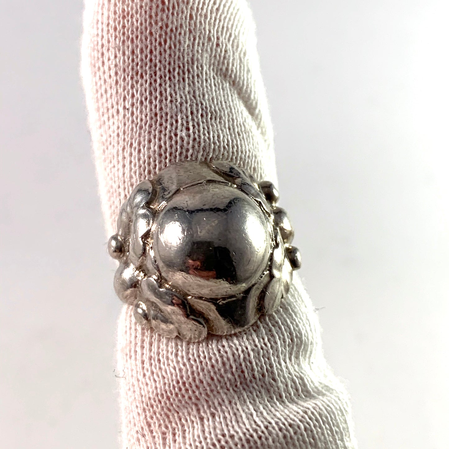 Georg Jensen & Wendel 1945-51, Copenhagen Sterling Silver Ring. Design 11A