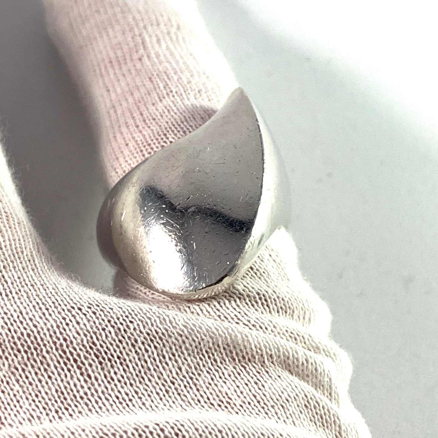 Nanna Ditzel for Georg Jensen, Denmark 1960s Sterling Silver Chunky Ring. Design no 91