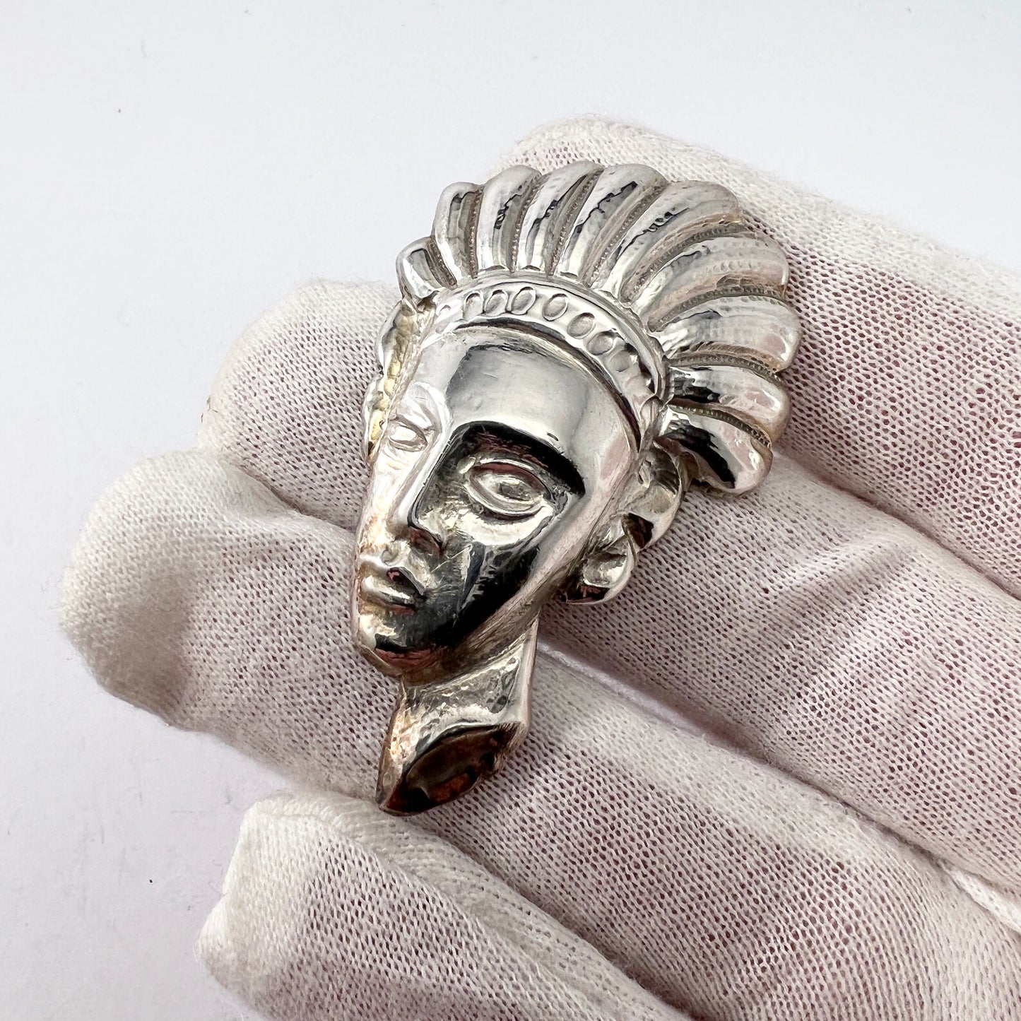 J Petterson, Sweden 1945. Vintage Sterling Silver Novelty Brooch.