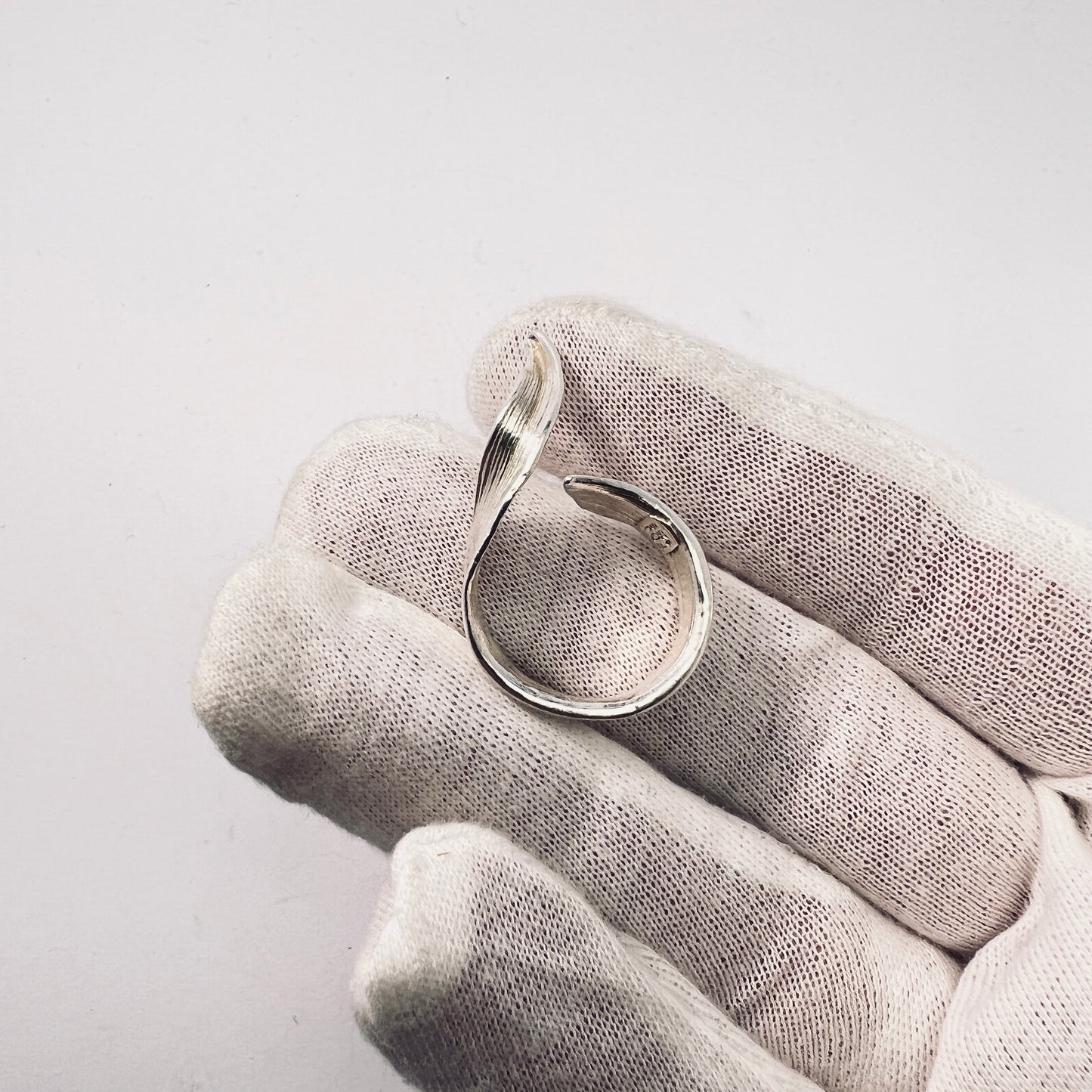 Flora Danica, Denmark. Vintage Sterling Silver Ring.