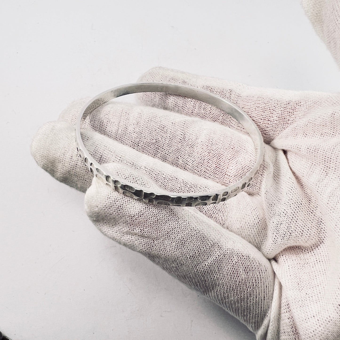 Maker RYT, Krakow Poland 1963-86. Vintage 800 Silver Bangle Bracelet.