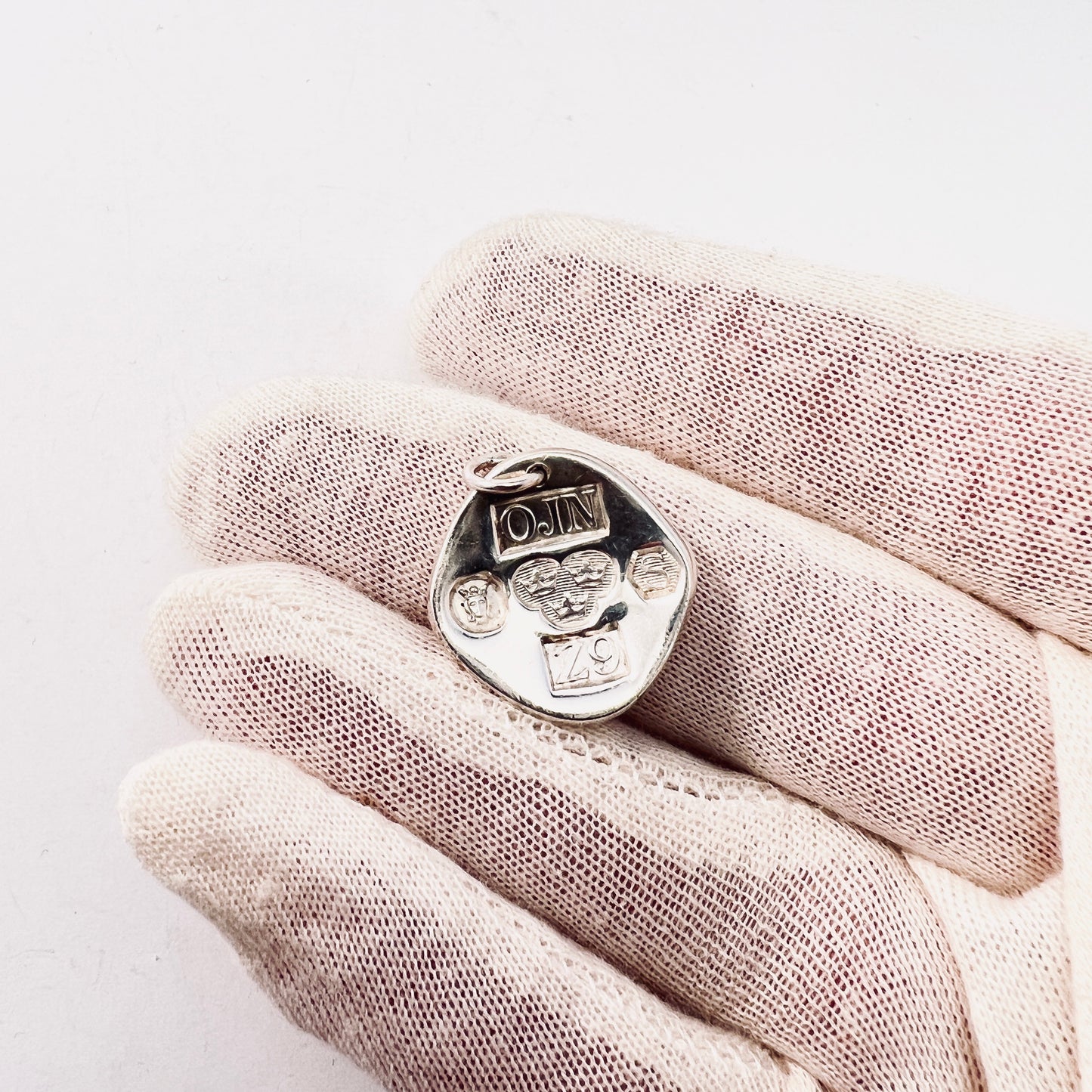 Owe Johansson, Sweden 1974. Sterling Silver Hallmarks Pendant.