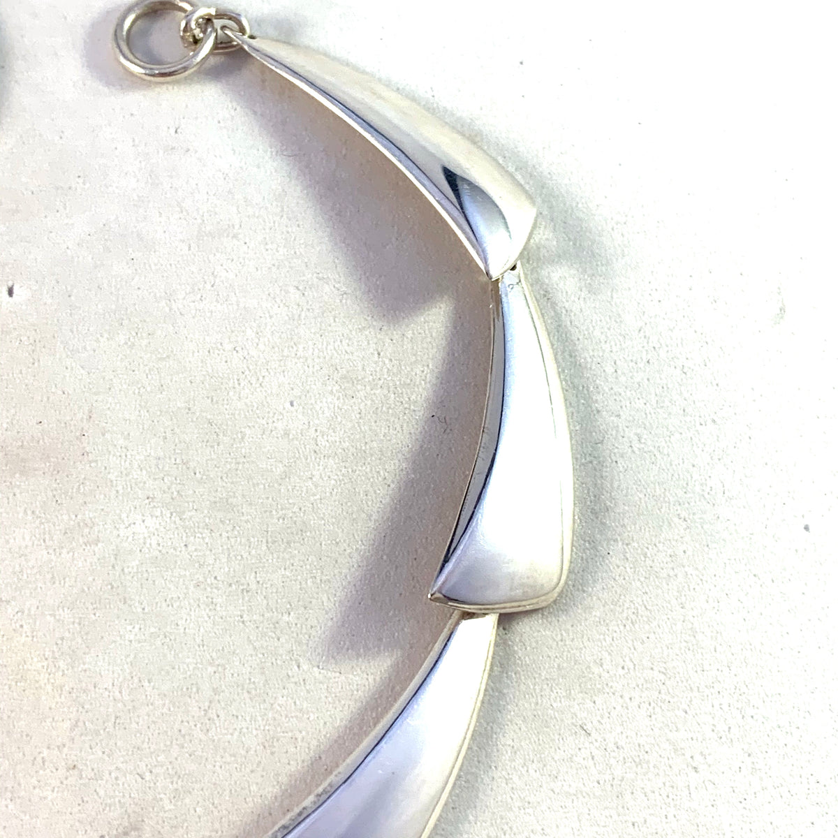Hermann Siersbol, Denmark 1960s Modernist Sterling Silver Link Bracelet.