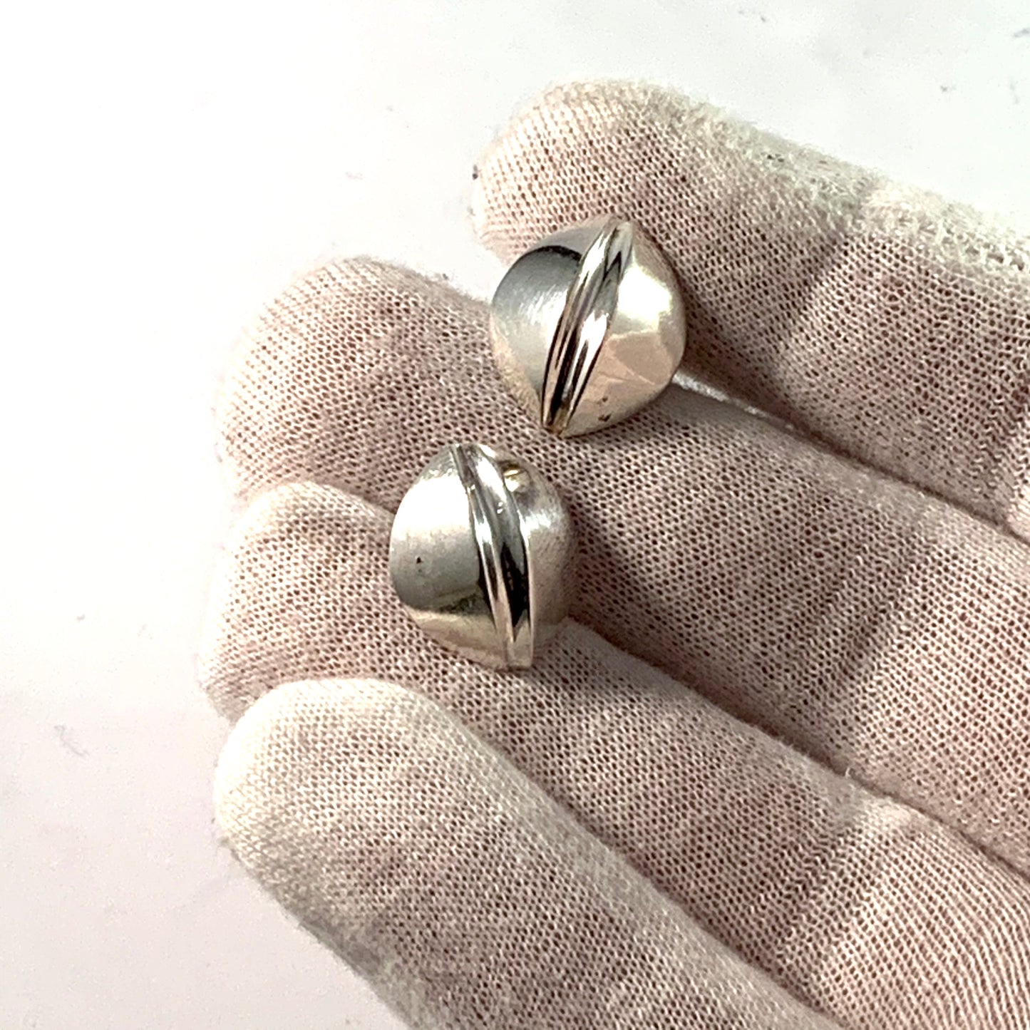 Matti Hyvärinen, Finland Vintage Sterling Silver Stud Earrings