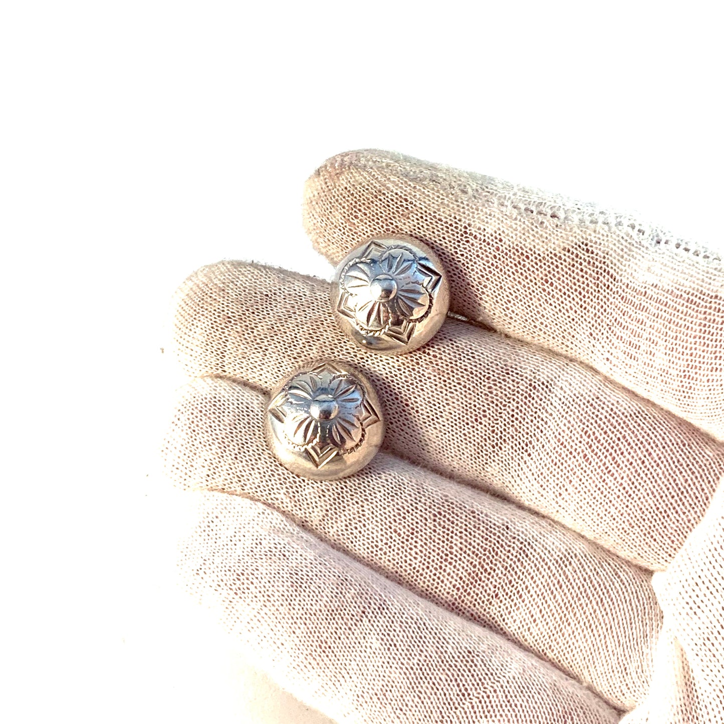 Niels Erik From, Denmark. Vintage Mid Century Sterling Silver Pair of Cufflinks.