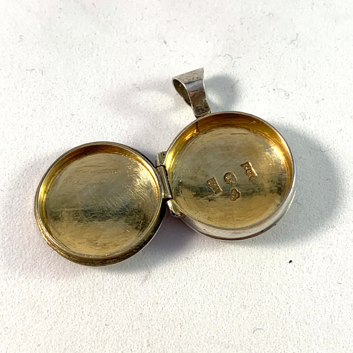 Victorian Silver Locket Pendant.