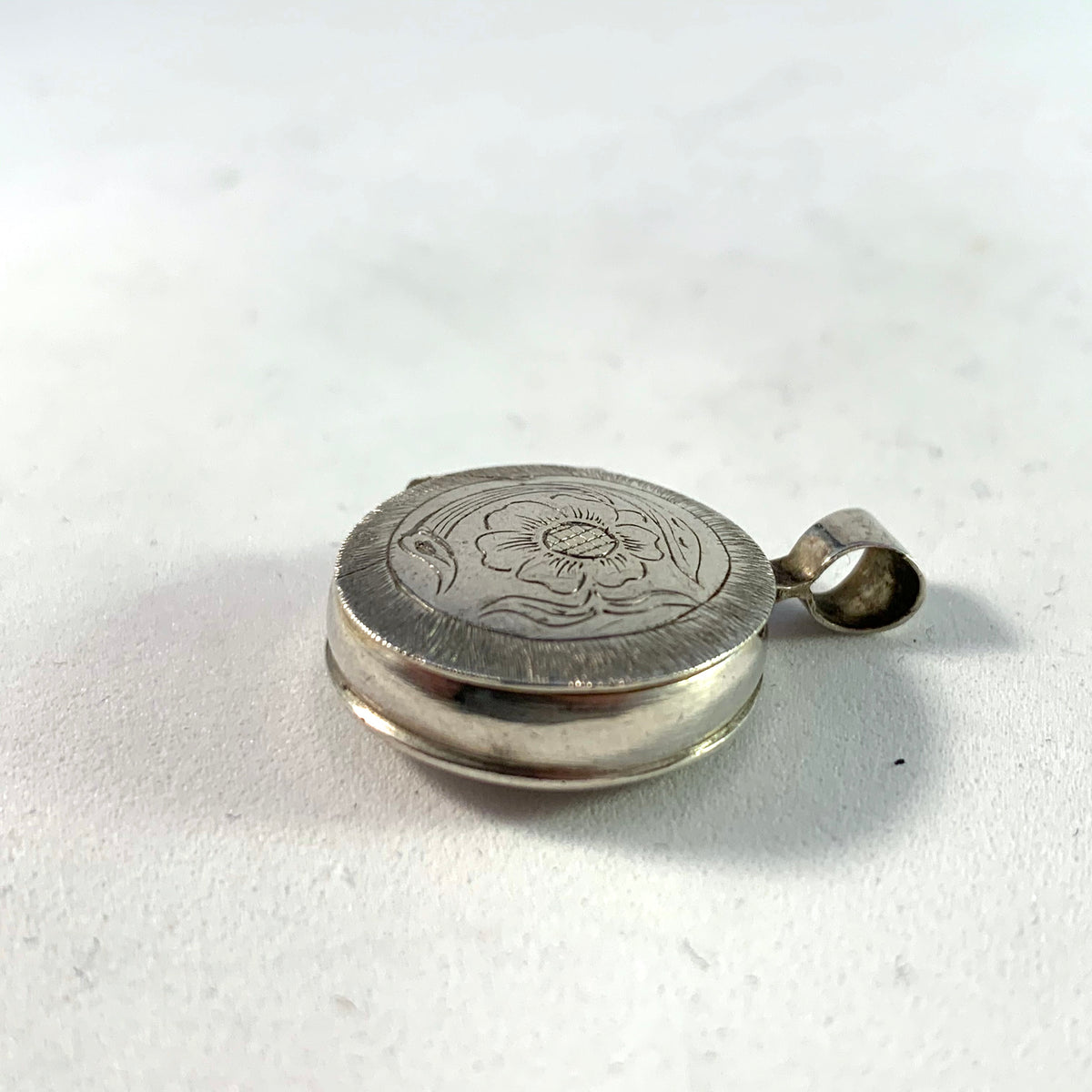Emanuel Forssman, Sweden year 1850 Victorian Silver Locket Pendant.
