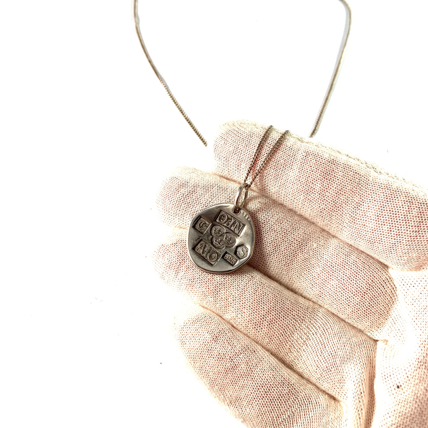 Owe Johansson, Sweden 1975. Sterling Silver Pendant Necklace.