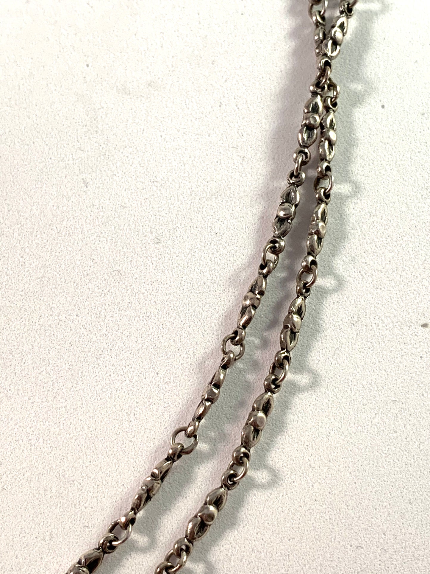 Alton, Sweden 1947 Mid Century 49 inches Long Chain Necklace.