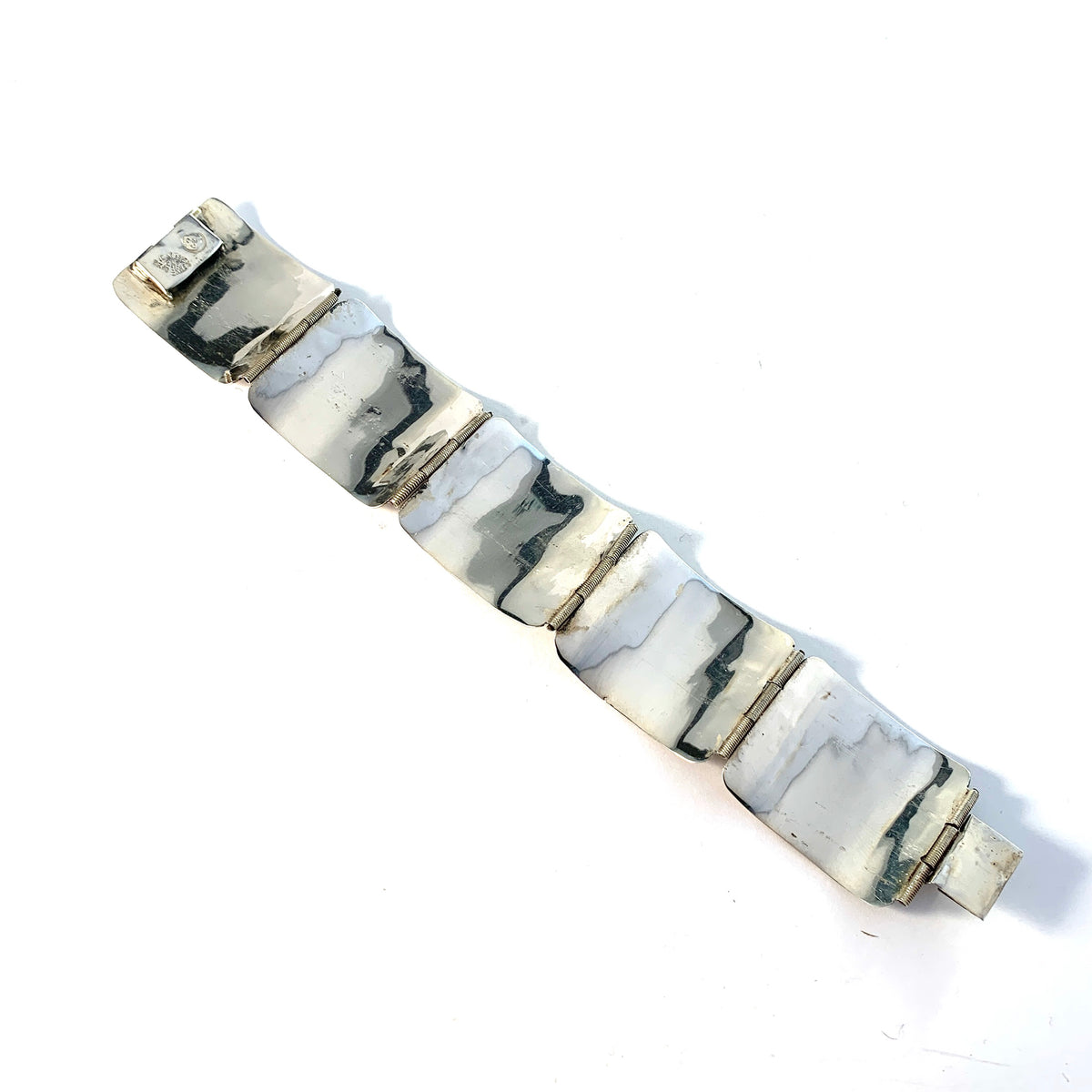 Maker EHP Mexico Vintage Mid Century Sterling Silver Bracelet.