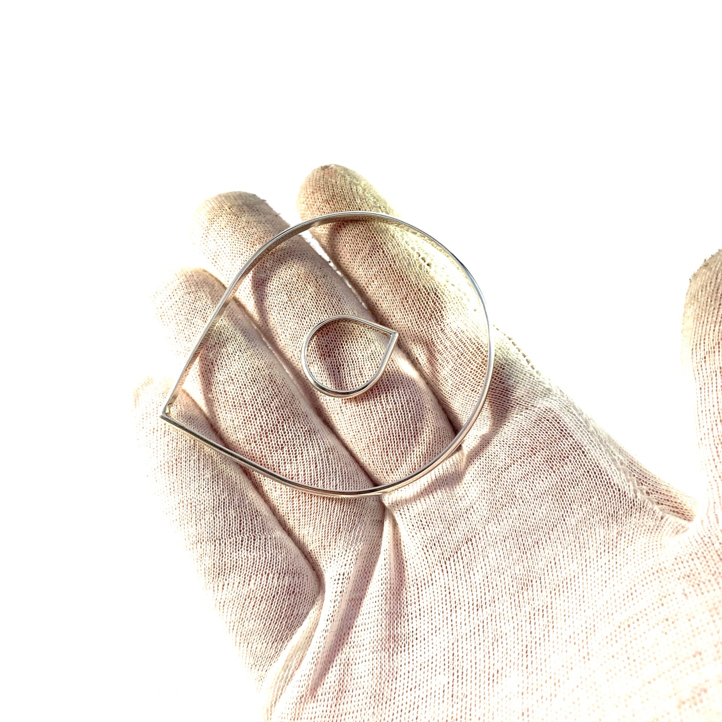 Maker Vg, Finland year 1983 Sterling Silver Bangle and Ring.