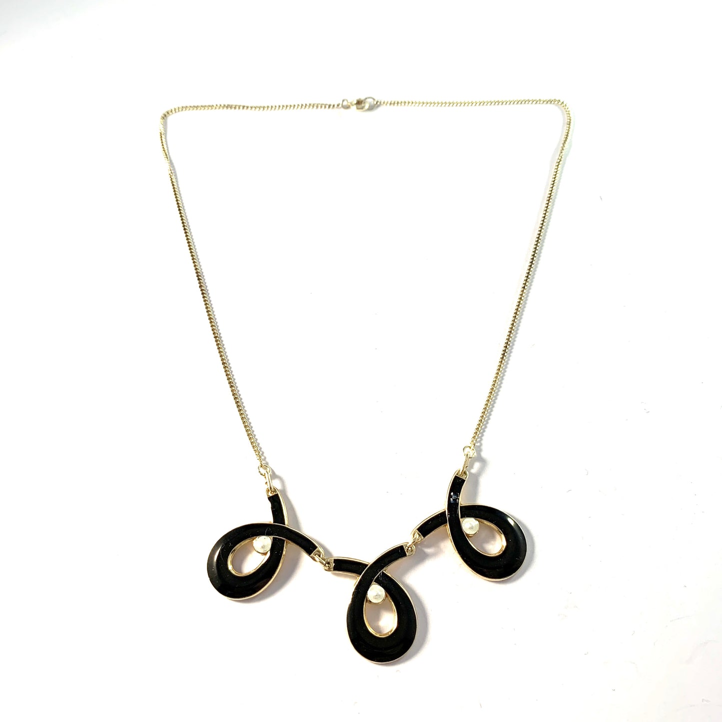 Arne Nordlie , Norway. Vintage Sterling Silver Enamel Necklace.