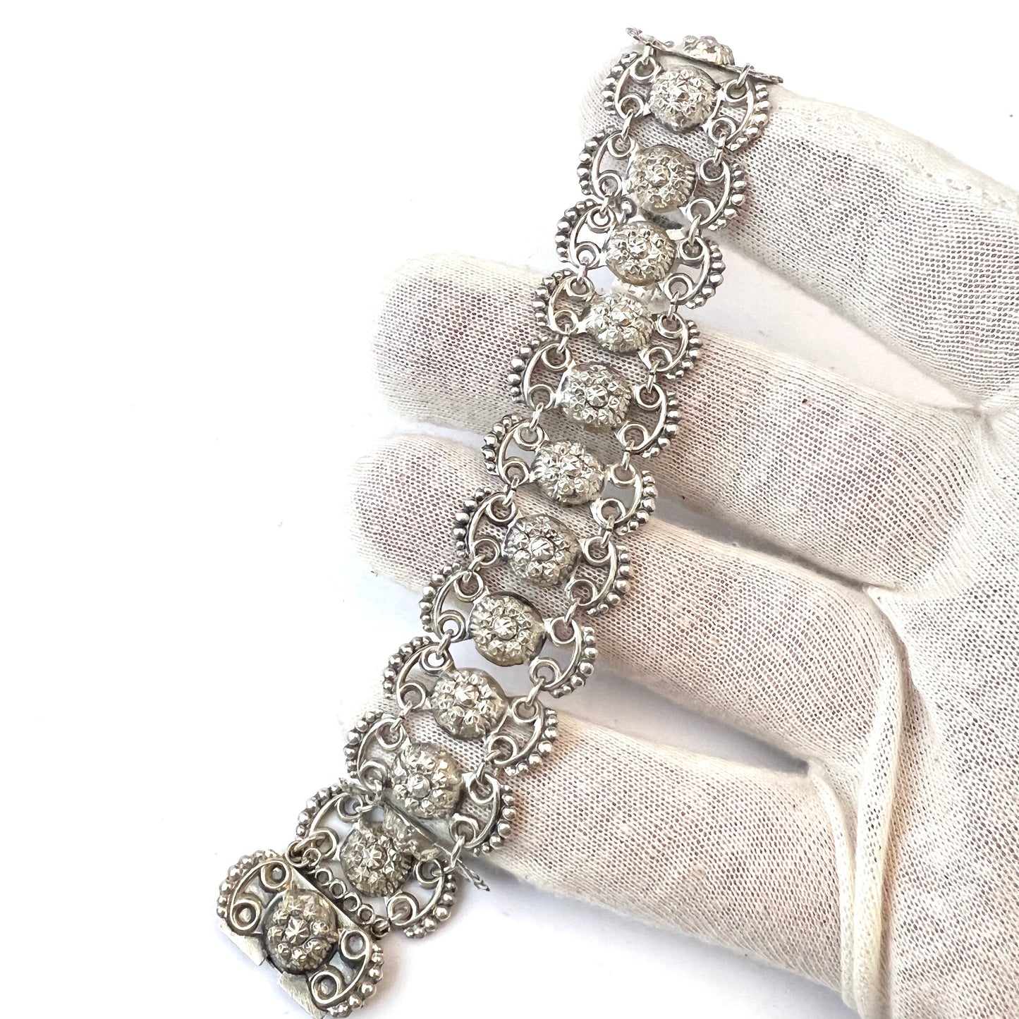 L.Gunnari, Finland 1935. Vintage Solid Silver Bracelet.