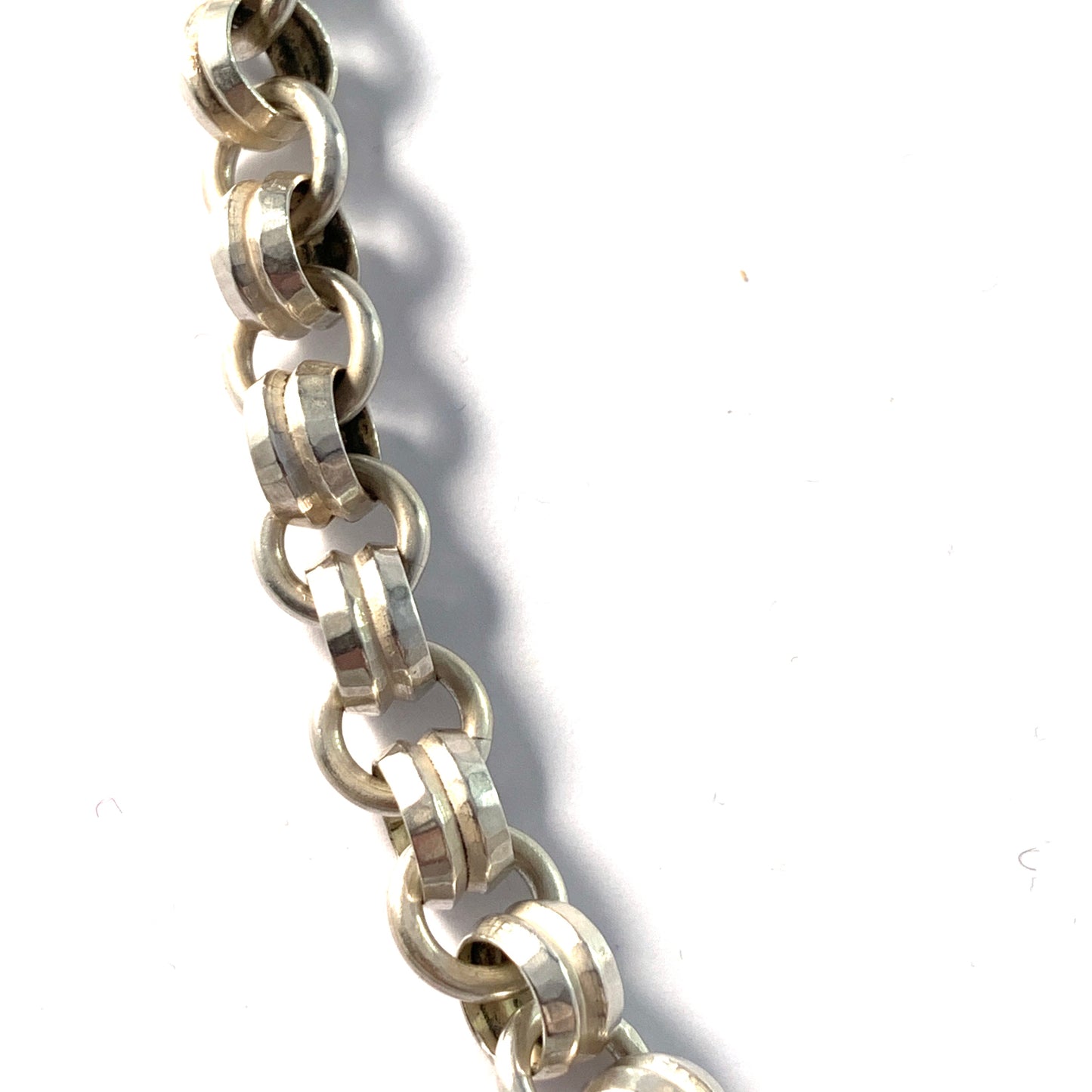Pirkan Kulta, Finland 1970s. Bold Sterling Silver Chain Necklace.