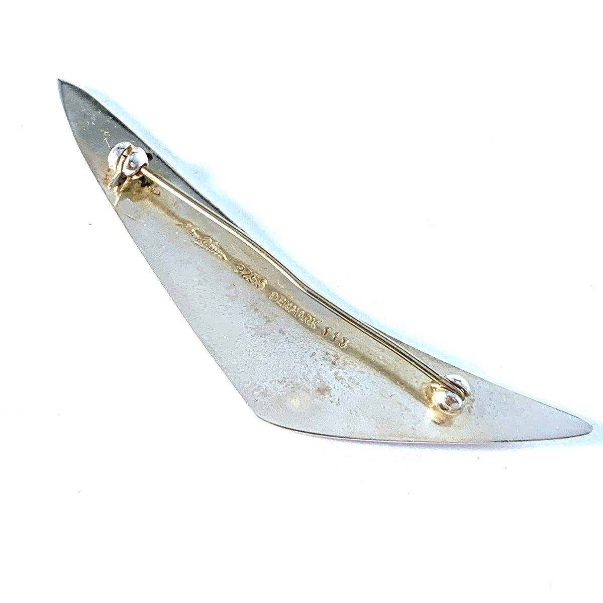 Hans Hansen, Denmark c 1960 Sterling Silver Brooch. Design no 113. Signed.