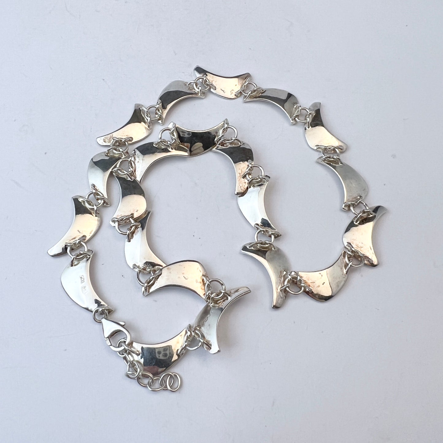 Guldfynd, Sweden. Pre-owned Sterling Silver Link Necklace.