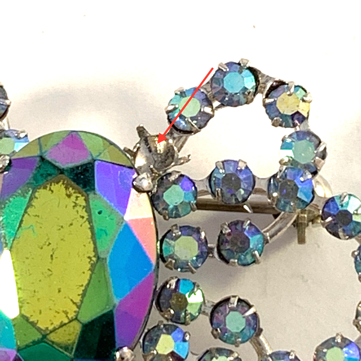 Christian Dior, Vintage Costume Jewelry Brooch