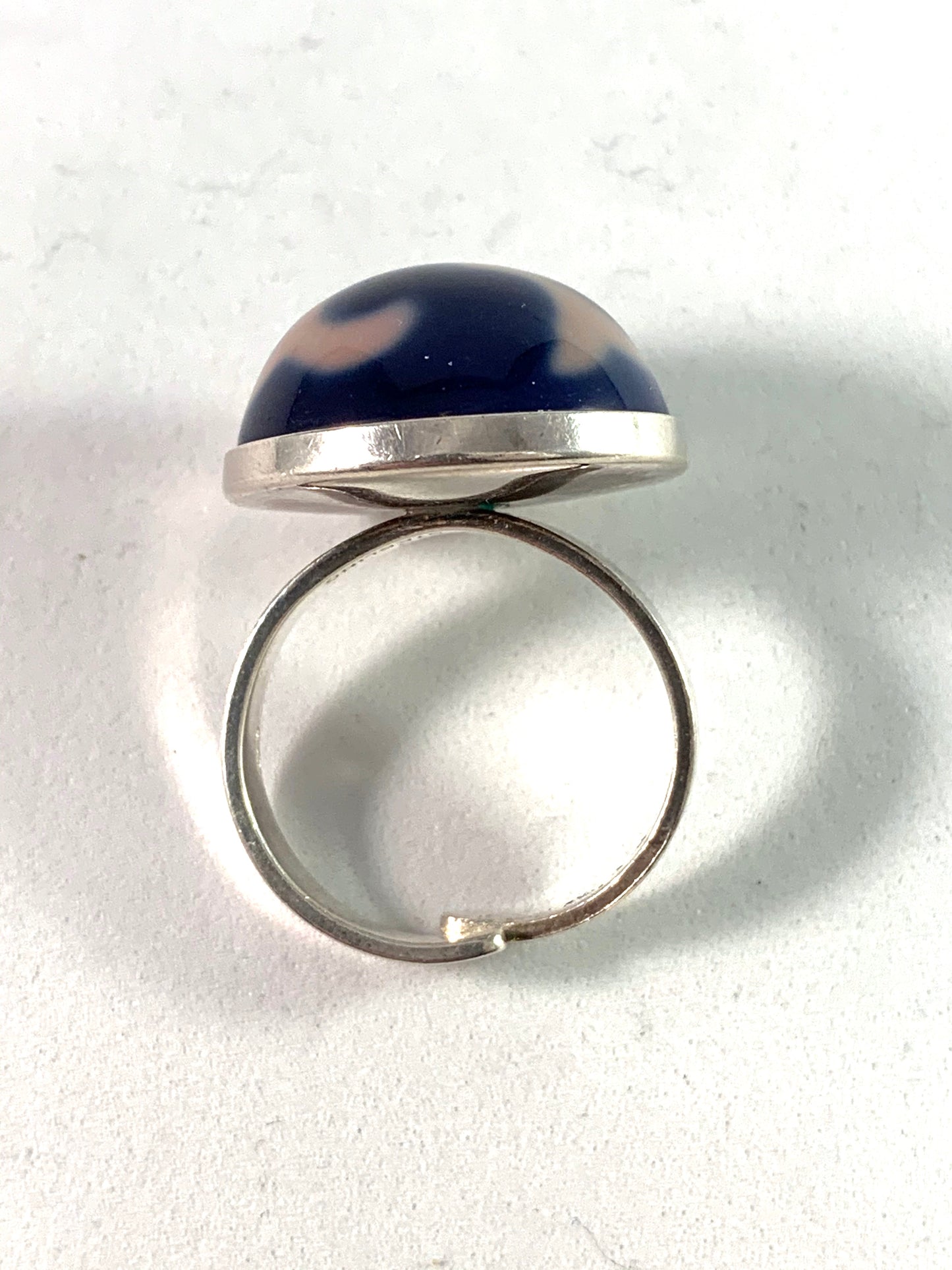 Odegaard for Porsgrund ノルウェー スターリングシルバー ポーセリン エナメル リング