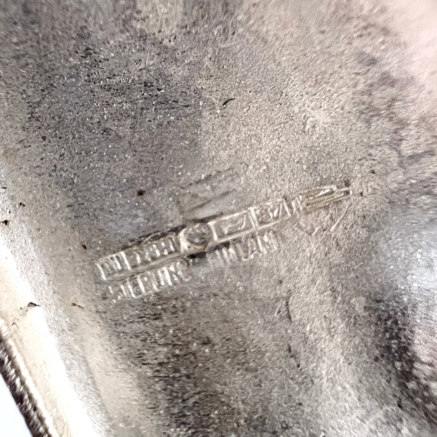 Bjorn Weckstrom, Lapponia Finland 1971. Very Large Vintage Sterling Pendant Necklace. Design Barbarella